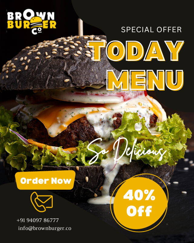 Brown Burger Co | Social Media Post Design