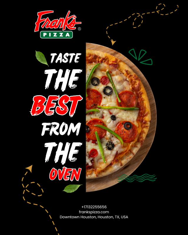 frank's pizza | social media post | canva designed